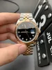 Мужские часы EW Factory Date Just Designer Watch 41MM Автоматические механические часы Черный циферблат с сапфировым стеклом Дизайнерские часы Водонепроницаемые часы с коробкой