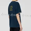 Kvinnliga män t-shirt kontrast färg dubbelsidig bärbar bomull kortärmad storlek SML 25966