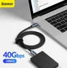 Baseus USB C Cable PD 100W fast charging USB Type C Data Cable supports 40Gbps highspeed transmission for MacBook Pro iPad Pro54494292639