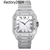 Ap relógio diamante moissanite gelado pode passar no teste designer masculino movimento de alta qualidade montre mecânico 113