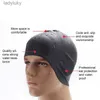 Swimming caps High Elastic Swimming Caps Men Women Waterproof Swimming Pool Cap Protect Ears Long Hair Large Silicone Diving Hat for AdultsL240125