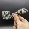 4,5 inch onbreekbare pijpen Handpijpen Skull Gedrukte gloeit in de donkere rookpijpen