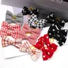 Vêtements de chien 20pcs Handmake Bowknot Bowknot Bowknots Decrate Bandes élastiques Chat Toilettage Petits chiens Accessoires