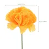 Decorative Flowers 1 Set Simulation Flower Artificial Marigold With Stems And Iron Wire