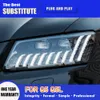 For Audi Q5 LED Headlight Assembly 09-18 Daytime Running Light Streamer Turn Signal High Beam Angel Eye Projector Lens Car Accessories