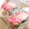 Panno da tavolo rosa personalizzata moderna tovaglia a prova di polvere stampare di alta qualità tutto per casa e cucina 0918
