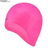水泳キャップ大人高弾性水泳帽子男性女性防水スイミングプールキャップ保護耳長い髪大きなシリコンダイビングhatl240125