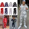 23Ss Men Denim Teams Tracksuit Hip Hop Polar Style Rap Long Sleeved Hoodie And Pants Sports Pants For Men And Women 321