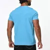Erkek Sweaters 2024 Yaz Kısa Kollu Örme Gömlek Erkekler Düz Renk Düğme Tees Üstü Moda İnce Giyim V yaka t