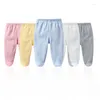 Trousers Cotton Born Baby Boy Girl Pants Solid Wrap Foot Long Casual Spring Autumn Toddler Leggings For Girls Boys 0-12Month