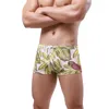 Maillot de bain pour hommes, maillot de bain élégant, imprimé de plantes tropicales, cordon de serrage élastique, respirant, slim, costume de bain pour hommes