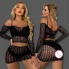 Sexy Set Sexy Lingerie Babydoll babypop mini-jurk met lange mouwen Ondergoed Nachtkleding Teddybeer Beste Nachtjapon speelgoed Nachtkleding hete erotische jurk