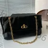 Designer Handbags Newest Clutch Bag Metal Hemming Genuine Leather New Fashion women handbag Ladies Single Shoulder Messenger Handb190K