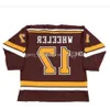 Camisa de hóquei masculina barata Minnesota Gophers 17 Blake Wheeler 4 Erik Johnson 9 Kyle Okposo 26 Thomas Vanek 5 Nick Leddy 21 Casey Mittelstadt 34