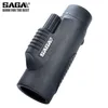 Teleskopy Saga Bak4 8x32 10x42 Monocular Telescope HD Mini Monocular Hunting Camping Scopes Telefon YQ240124