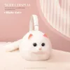 Tasarımcı Yüksek kaliteli sevimli beyaz kedi kadınlar zincir omuz çantası yumuşak peluş çanta crossbody kızlar doğum günü hediyesi 240118