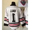 1980 Movie Vintage Hockey 9 Bobby Hull Jerseys CCM Embroidery 1 Glenn Hall 10 Patrick Sharp 8 Bill Mosienko 38 Ryan Hartman Stanley Cup Jers 20