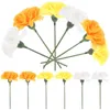 Dekorativa blommor Row of Lights Artificial Marigold With Stems Decor Day the Dead Iron Imitation