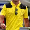 Motosiklet Giyim F1 Takımı 2022 Sarı Özel Baskı Kısa Kollu Spor T-Shirt Erkek Fan Gömlek Yarışı Giysileri Damla Teslimat Otomo OTUHR