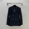 デザイナージャケット女性ブランドコートフォーレディングスプリングトップファッションロゴボタン長袖レディースコート1月25日