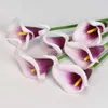 Faux blommig grönare 1/3 st. Verklig touch calla lily konstgjorda blommor calla lily bukett för bröllop bukett brud hem blomma konstgjord dekoration yq240125