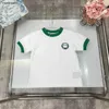 Nya Baby T-shirts Summer Colorful Logo Child Tees Storlek 100-150 Designer Kids Clothes Boys Girl Cotton Sleepe Jan20