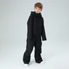 Ski-jassen Eendelig skipak voor kinderen Winter Winddicht Waterdicht Warm Jongens Meisjes Snowboarden Jas Broek Kinderjumpsuit