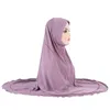 Etnische kleding Ramadan Eid Moslimvrouwen Instant Hijab Effen Tulband Islamitische Khimar Gebed Headwraps Arabische Sjaal Midden-Oosten Een Stuk