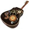 41 D Barrel D45 -serie Full Abalone Bay Inlaid Black Finger Acoustic Acoustic Guitar