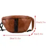 Mode mjuk läder midjeväska damer Fanny Pack Högkvalitativ axelremväskor Fashion Designer Crossbody Chest Påsar 240125