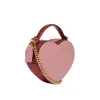 Pink Heart Girly Small Square Shoulder Bag Fashion Love Women Tote Purse Handväskor Kvinnliga kedja Topphandtag Messenger Bags Gift CSG2401255-12