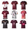 السباحة ارتداء QLD المارون الأصلي 2023 2024 Rugby Jersey Australia Queensland State of Origin NSW Blues Home Shirt