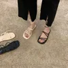 S Yaz Kadın Sandalet Gladyatör Kalın Platform Düz Ayakkabılar Moda Çapraz Kayış Ayakkabı Fahion Cro