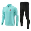 Associazione Sportiva Livorno Calcio Heren casual sportkleding kinderen outdoor mode sportpak halve rits lange mouw ademend casual sportjack