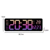 Wall Clocks LED Desktop Alarm Clock With Remote Control Temp 16inch Digital For Bedroom Office Learning Living Room Beside