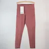 Lu Align Lu Pantalones de yoga para mujer Pantalones deportivos Pantalones deportivos Pantalones deportivos Leggings desnudos Bolsillos de talle medio Pantalones de yoga Chica Ejercicio Levantamiento de glúteos Wund 45