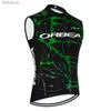 Men's Tank Tops New ORBEA ORCA Cycling Jersey Summer Men Road Bike Vest Ropa Ciclismo Team Pro Riding Sleeveless Bicycle Maillot T-shirtL240124