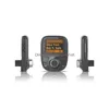 Bluetooth Car Kit LCD SN Hands FM Transmitter USB充電器ワイヤレスモデーターリモートドロップ配信モバイルモーターサイクルエレクトロニクスDHD9T