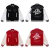 Men's Jackets Personality Funny Pattern Men Clothing American High Street Hip-hop Printed Jacket for Men 2024 Retro Black and Red Couple Suit J240125