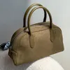 Abendtaschen Retro-Wildleder-Damenhandtasche mit modischer Boston-Tasche mit großer Kapazität und Telefon-Geldbörse