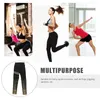 Active Pants Yoga Leggings High Waisted Sequin 7/ 8 Length With Black Foil Stamping Running Bling Legging Joggers