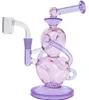 Vintage Valentines Love Heart Glass Bong Rig hookah Original Factory made can put customer LOGO by DHL UPS CNE