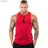 Herren Tank Tops Sommer Gym Beast Mode Stringer Tank Top Männer Baumwolle Kleidung Bodybuilding Ärmellose Fitness Weste Muscle Singlets Workout TankL240124