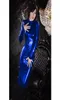 13 Colors Women Bodycon Dress Pencil Midi Dress Tightfitting Long Sleeve Vestido Oneck Faux Leather Nightclub Party Clubwear Y208150709