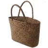 Вечерние сумки, 2 шт., повседневная соломенная сумка, натуральная плетеная сумка-тоут, женская плетеная сумка для сада, мини-тканая сумка ручной работы из ротанга