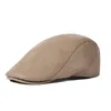 BERETS FORS SEASONS MEN HATS PU SBOY CAPS MOLE 56-58cm人工革紳士カジュアルスタイルソリッドカラーBL0174