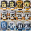 Uomo Vintage Classic Hockey 87 Sidney Crosby Retro Jersey 71 Evgeni Malkin CCM Nero Bianco Blu Giallo Colore squadra Ricamo e cucito 31