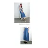 Skirts Fashion Elastic High Waist Long A-Line S To 2Xl Plus Size Denim Jeans Spring And Summer Style Women Skirt Drop Delivery Appar Dhaca