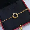 Pulsera Trinity Pulsera con dijes para mujer de diseño Chapado en oro 18K Calidad T0P Reproducciones oficiales Diseñador de la marca Regalo de aniversario con caja 007