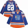 1909-1999 Movie Retro CCM Hockey Jersey Embroidery 69 Thug Glatt Jerseys For Man Size Navy B 70